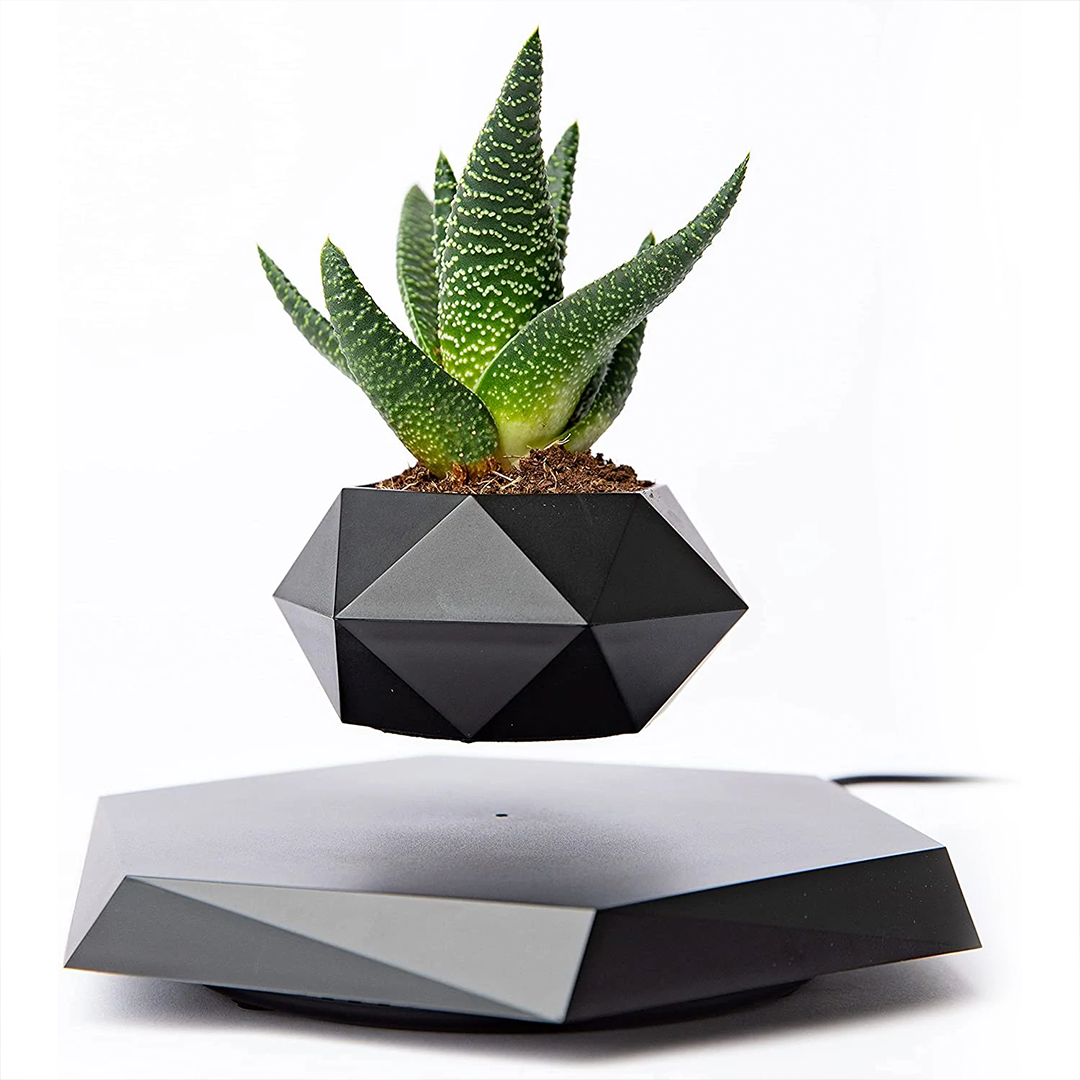 Levitating Plant Pot: Black